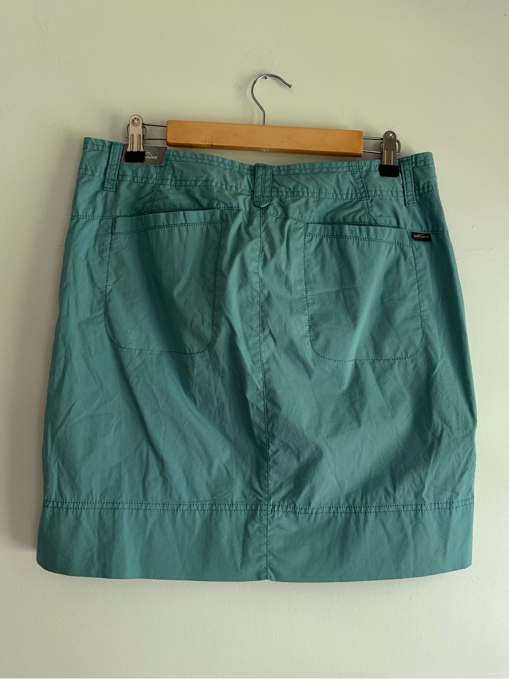 NEW Eddie Bauer Sage Green Cotton/Nylon Cargo Mini Skirt Size 8 - Picture 5 of 8